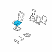 OEM 2005 Chrysler Pacifica Rear Seat Cushion Diagram - 1BC341L2AA