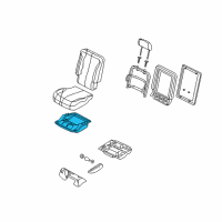 OEM 2007 Chrysler Pacifica Frame-Second Row Seat Back Diagram - 5175268AA