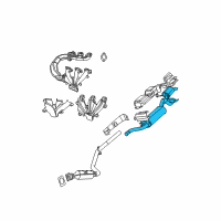 OEM Chrysler MUFFLER-Exhaust Diagram - 4877533AH