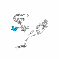 OEM 2010 Chrysler Town & Country Shield-Exhaust Manifold Diagram - 4666090AC