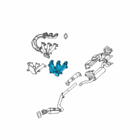 OEM Dodge Shield-Exhaust Manifold Diagram - 4666088AC