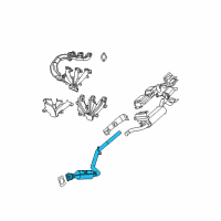 OEM 2010 Chrysler Town & Country Converter-Exhaust Diagram - 68040858AC