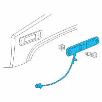 OEM 2009 Hummer H2 Side Marker Lamp Diagram - 25952319