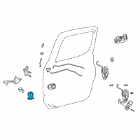 OEM 2004 Toyota Tacoma Lower Hinge Diagram - 68770-35040