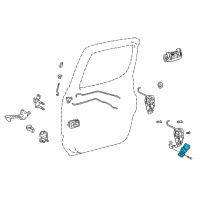 OEM 2004 Toyota Tacoma Lock Actuator Diagram - 69130-04010