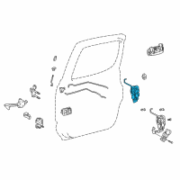 OEM Toyota Tacoma Lock Assembly Diagram - 69330-04010