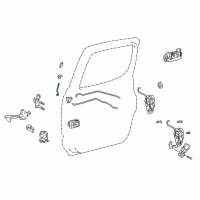 OEM 2002 Toyota Tacoma Lock Rod Diagram - 69735-04010