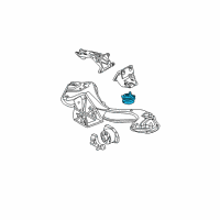 OEM BMW X5 Front Engine Mount Diagram - 22-11-6-770-794