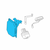 OEM 2014 Lexus LS600h Driver Monitor Computer Assembly Diagram - 86470-50050