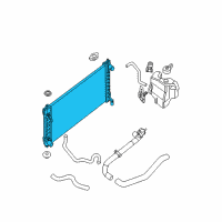 OEM 2018 Nissan Altima Radiator Assy Diagram - 21410-ZN50B