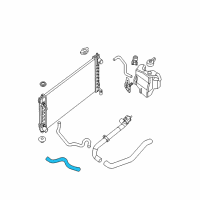 OEM 2007 Nissan Altima Hose-Auto Transmission Oil Cooler Diagram - 21632-JA100