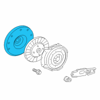 OEM 2010 Ford F-350 Super Duty Flywheel Diagram - 8C3Z-6375-B