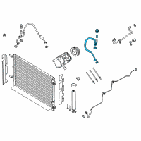 OEM 2019 Ford Mustang AC Hose Diagram - FR3Z-19D742-B