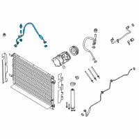 OEM 2017 Ford Mustang AC Line Diagram - FR3Z-19972-D