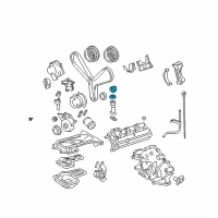 OEM Lexus LS430 Cap Sub-Assy, Oil Filler Diagram - 12180-50031