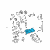 OEM 2008 Toyota Sequoia Valve Cover Diagram - 11201-0F020