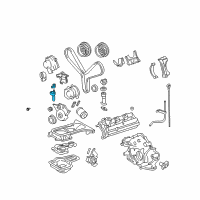 OEM Lexus LS430 TENSIONER Assembly, Timing Diagram - 13540-50030