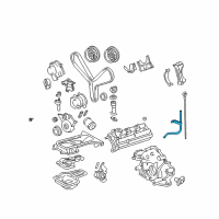 OEM Toyota Tundra Guide, Oil Level Gage Diagram - 11452-50142