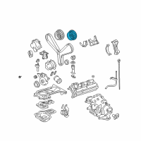 OEM Toyota 4Runner Timing Gear Set Diagram - 13056-50050