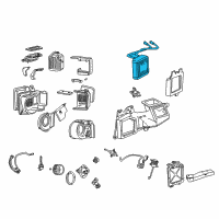OEM 2005 Ford Excursion Heater Core Diagram - H2MZ-18476-R
