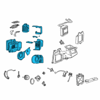 OEM Ford Excursion Evaporator Assembly Diagram - 5C3Z-19B555-L