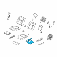 OEM 1999 Acura TL Heater, Right Front Seat Cushion Diagram - 81134-S0K-A61