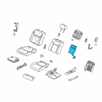 OEM Acura TL Heater, Left Front Seat-Back Diagram - 81524-S0K-A62