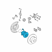 OEM 2004 Toyota Camry Hub & Bearing Diagram - 42460-48011