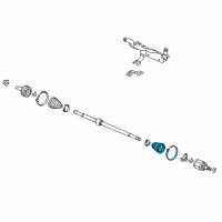 OEM 2013 Acura ILX Boot Set, Inboard Diagram - 44017-TR0-J01