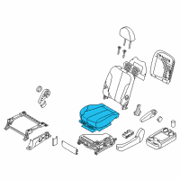 OEM 2014 Kia Sedona Cushion Assembly(W/O Track Diagram - 882004D312AGW