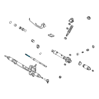 OEM 1999 Lexus RX300 End Sub-Assy, Steering Rack Diagram - 45503-49095