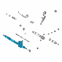 OEM 2003 Lexus RX300 Power Steering Gear Assembly (For Rack & Pinion) Diagram - 44250-48041