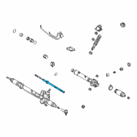 OEM 1999 Lexus RX300 Power Steering Rack Sub-Assembly Diagram - 44204-48020