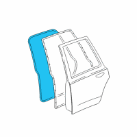 OEM 2004 Lincoln Town Car Weatherstrip On Body Diagram - 5W1Z-54253A10-AA