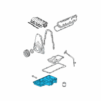 OEM 2001 Chevrolet Camaro Oil Pan Diagram - 12628771