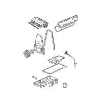 OEM 1998 Pontiac Firebird Dipstick Diagram - 12551581