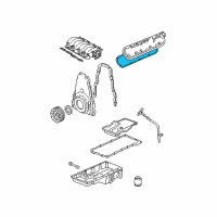 OEM Chevrolet Corvette Valve Cover Gasket Diagram - 12556429