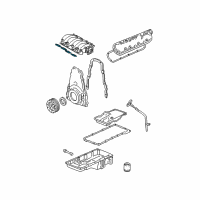 OEM 1998 Chevrolet Camaro Manifold Gasket Diagram - 12533587