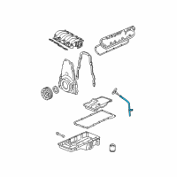 OEM 1998 Chevrolet Camaro Oil Tube Diagram - 12551577