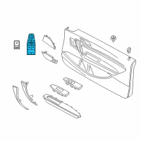 OEM BMW M235i xDrive Door Window Switch Left Diagram - 61-31-9-226-262