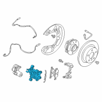 OEM 2019 BMW i3 Brake Caliper Housing Diagram - 34-20-6-883-025