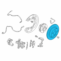 OEM 2017 BMW i3 Rear Brake Disc Diagram - 34-21-6-799-367