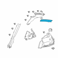 OEM 2016 Acura RLX Rail Assembly, Passenger Side Guide (Max Ivory) Diagram - 84133-TY2-A01ZA