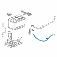 OEM 2017 Cadillac CTS Negative Cable Diagram - 23189457