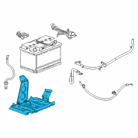 OEM 2017 Cadillac CTS Battery Tray Diagram - 23307826