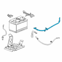 OEM 2014 Cadillac CTS Positive Cable Diagram - 23198066