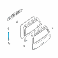 OEM Nissan Stay Assembly - Back Door, RH Diagram - 90450-7S00B