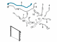 OEM 2021 BMW X5 HOSE ELECTRIC COOLANT PUMP Diagram - 17-12-9-894-780