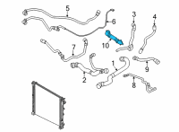 OEM BMW 840i LINE FROM COOLANT PUMP-CYLIN Diagram - 11-53-8-650-983