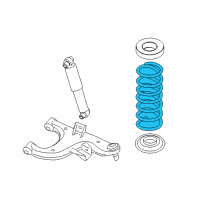 OEM 2006 Infiniti QX56 Rear Suspension Spring Diagram - 55020-7S021